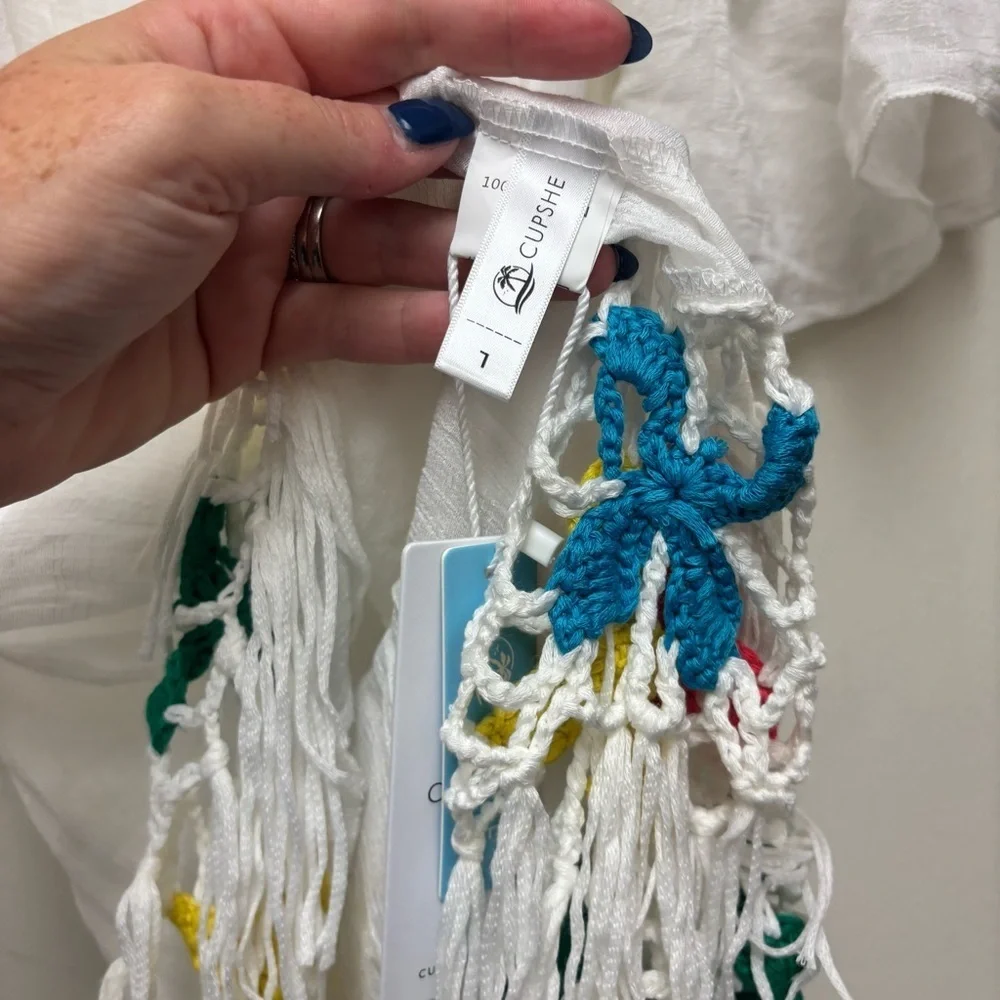 NWT Cupshe Crochet Bathing Suit Coverup - Picture 8 of 10